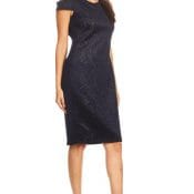 Robe manche courte navy