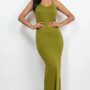 Racer back maxi dress